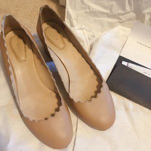 Chole Women's Lauren Scalloped Block-Heel Pumps